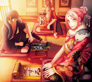  Sasuke, Sakura and नारूटो