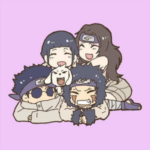  Kurenai Sensei, Hinata, Kiba and Shino