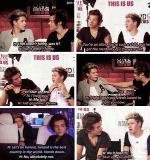  Aww the cute Narry Fights♥