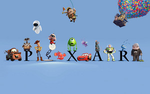 Pixar with characters