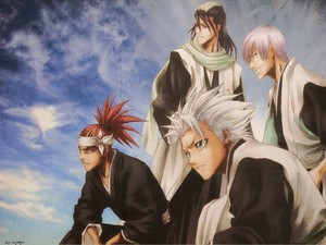  Renji, Byakuya, Toshiro and जिन