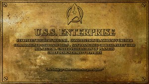  USS Enterprise Dedication Plaque