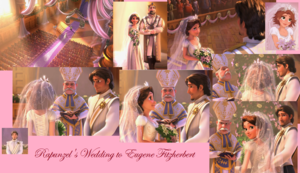 डिज़्नी Rapunzel and flynn wedding