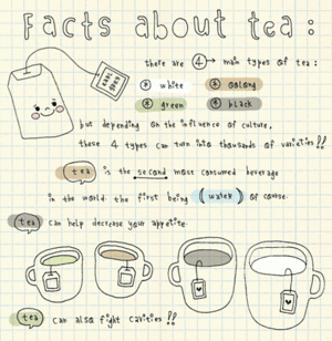  茶 makes everything better:)