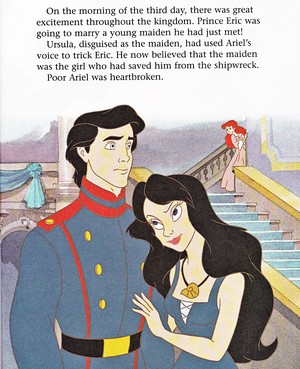 Walt Disney Book Images - Prince Eric, Vanessa & Princess Ariel