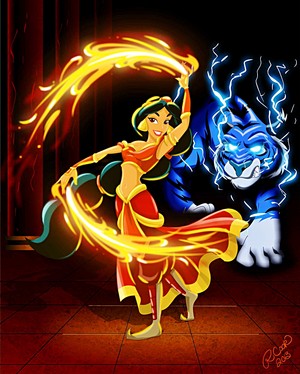 Walt Disney Fan Art - Princess Jasmine & Rajah