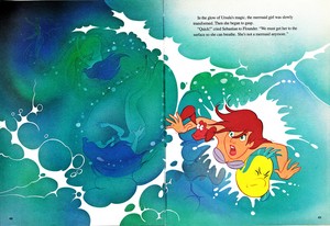  Walt ডিজনি Book প্রতিমূর্তি - Princess Ariel, Sebastian & রাঘববোয়াল