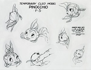  Walt 디즈니 Sketches - Cleo