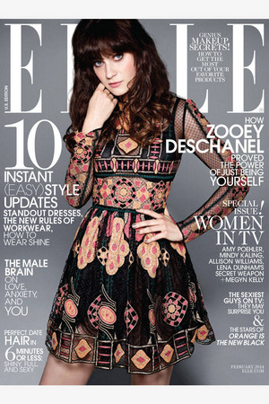 Zooey Deschanel// Elle Magazine