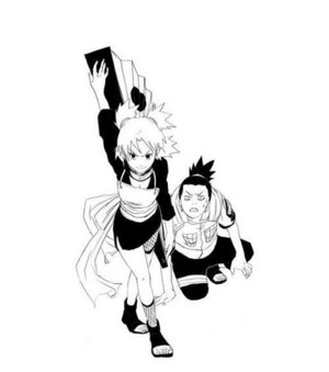  鹿丸 and Temari
