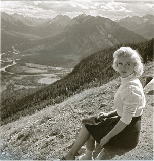  1953 Marilyn Monroe was in Banff Alberta Canada