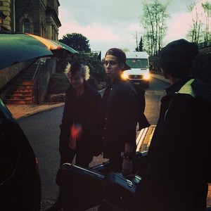 Boys leaving for rehearsals