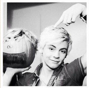 Ross  And A Pumpkin