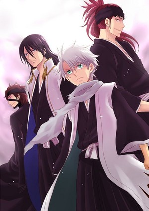  Aizen, Byakuya, Hitsugaya and Renji