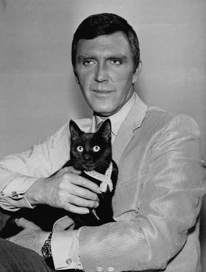  Robert Lansing Holding A Cat