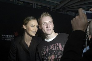  charlize with fan
