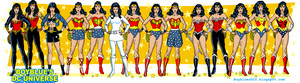 Wonder Woman - evolution and costumes
