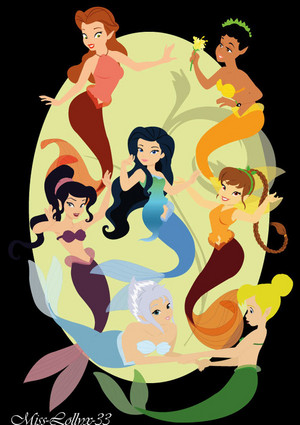  Disney Fairies As Mermaids
