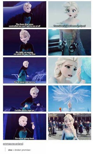  Elsa broke her promises