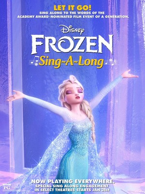  Theatrical poster for Disney’s ফ্রোজেন Singalong edition