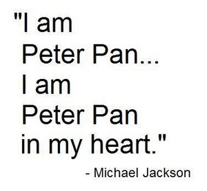 Michael Jacksoon's Views On The Subject Pertaining To The Disney Character, Peter Pan