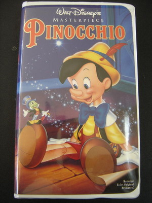  "Pinnochio" On halaman awal Videocasette