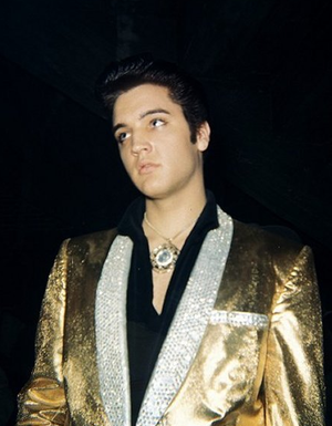 Elvis in his Gold Lame Suit 