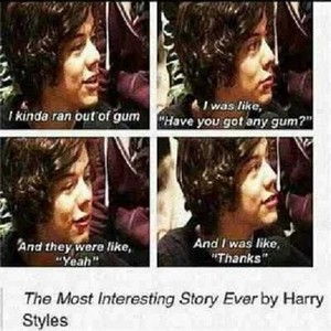 The Most interesting story ever told by Harry Styles
