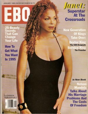  Janet On The Cover Of The January 1995 Issue Of EBONY Magazine