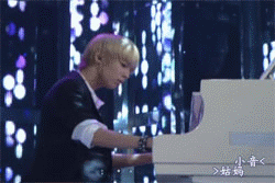  L. Joe playing the piano ~