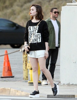  Lily on set of Photoshoot in West Hollywood - January 25th