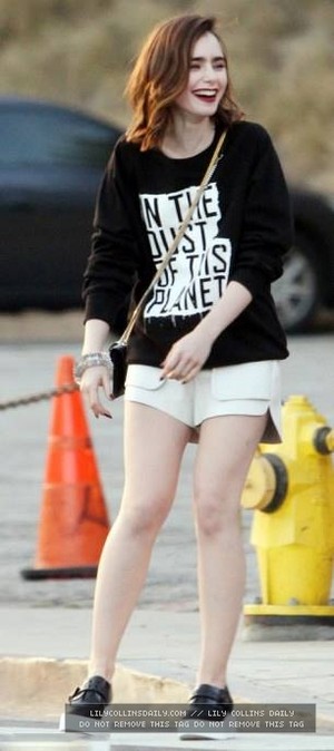 Lily on set of Photoshoot in West Hollywood - January 25th