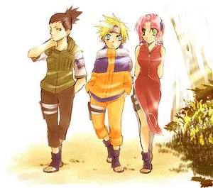  Shikamaru, Naruto and Sakura