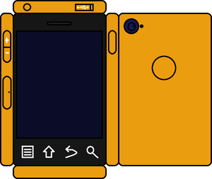  Papercraft 橙子, 橙色 Phone