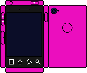  Papercraft गुलाबी Phone