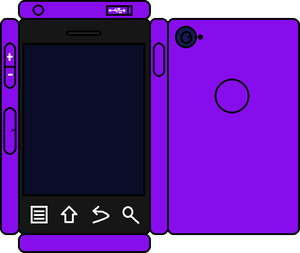  Papercraft Purple Phone