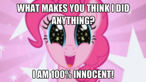  Pinkie Pie is innocent