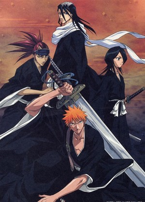  Renji Abarai, Byakuya, Rukia and Ichigo