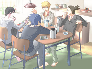  Shikamaru, Naruto, Sasuke and Sai