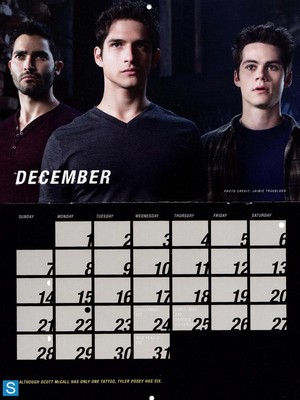  Teen 狼, オオカミ - Season 3 - 2014 Calendar Promotional 写真