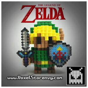 3D Perlerbead Link, hand crafted