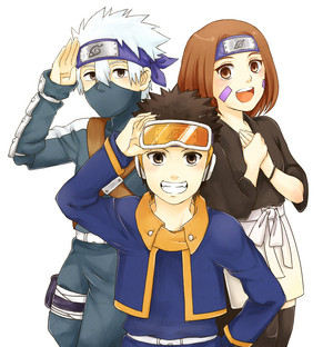  Obito Uchiha, Kakashi and Rin