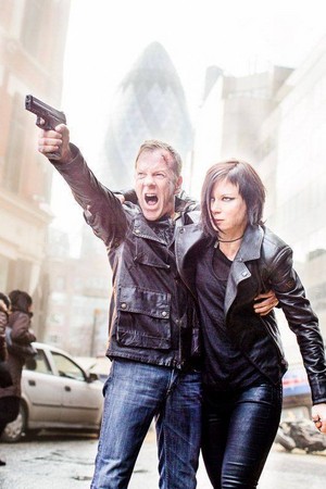 Kiefer and Mary Lynn BTS of 24: Live Another Day Promo