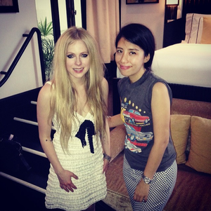  Avril and the editor of Nylon Magazine Thailand