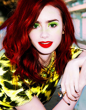  Lily Collins inspired द्वारा twilightlover73's Pop Art