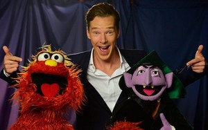  Benedict Cumberbatch on Sesame سٹریٹ, گلی