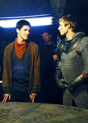  Bradley and Colin on set
