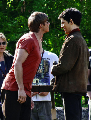  Bradley and Colin on set