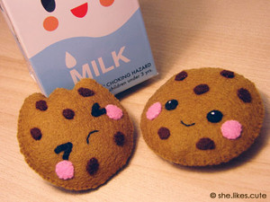  latte and cookie plush----------♥