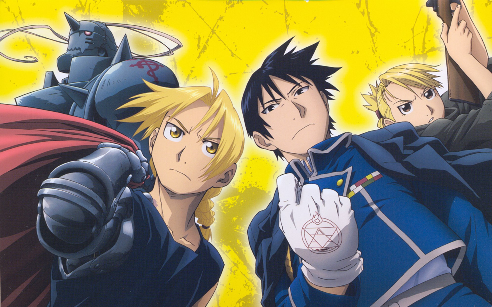 Ed, Al, Roy and Riza - Fullmetal Alchemist: Brotherhood - Anime Photo